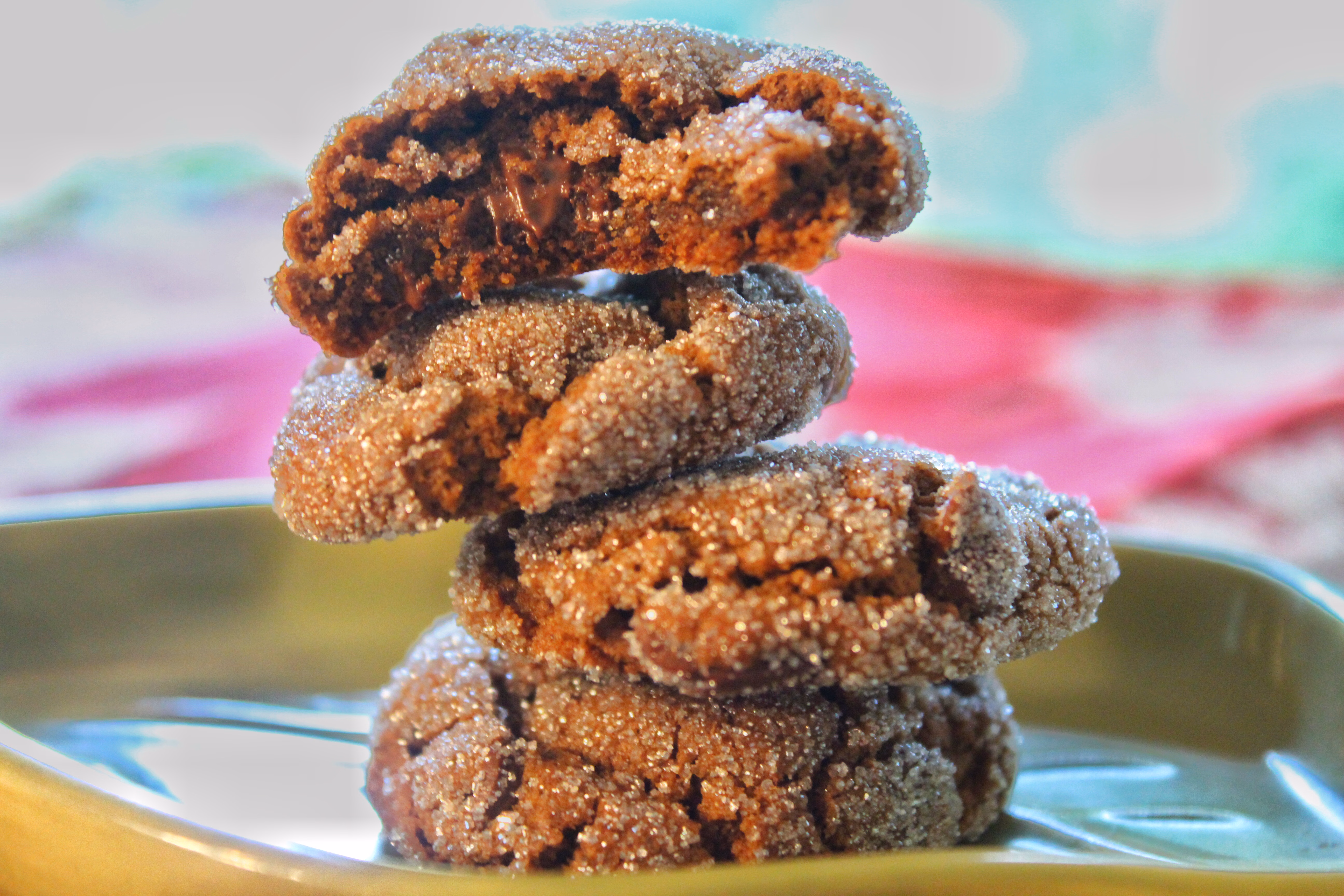 Chewy Chocolate Gingerbread Cookies