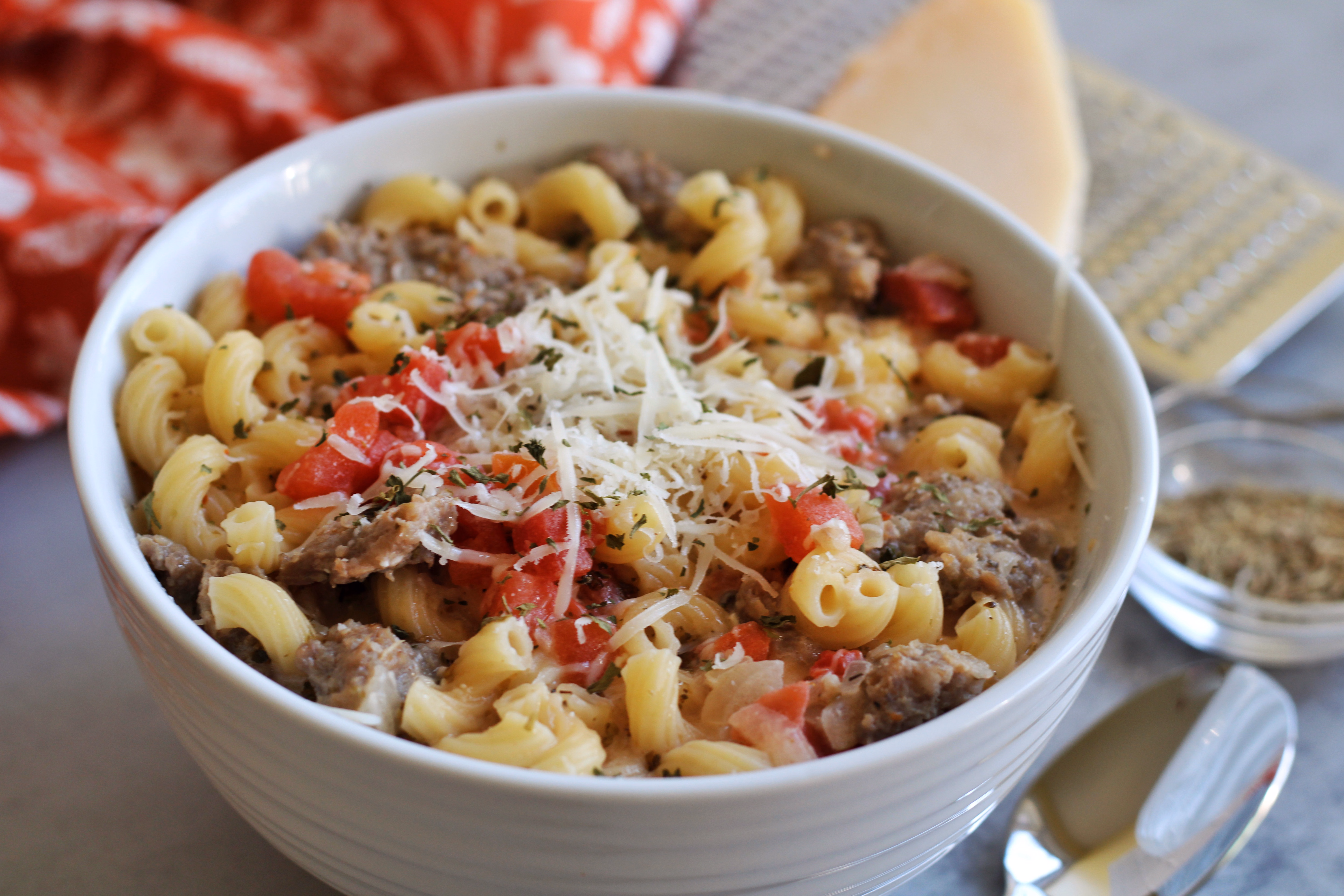 Creamy Parmesan Italian Sausage Soup
